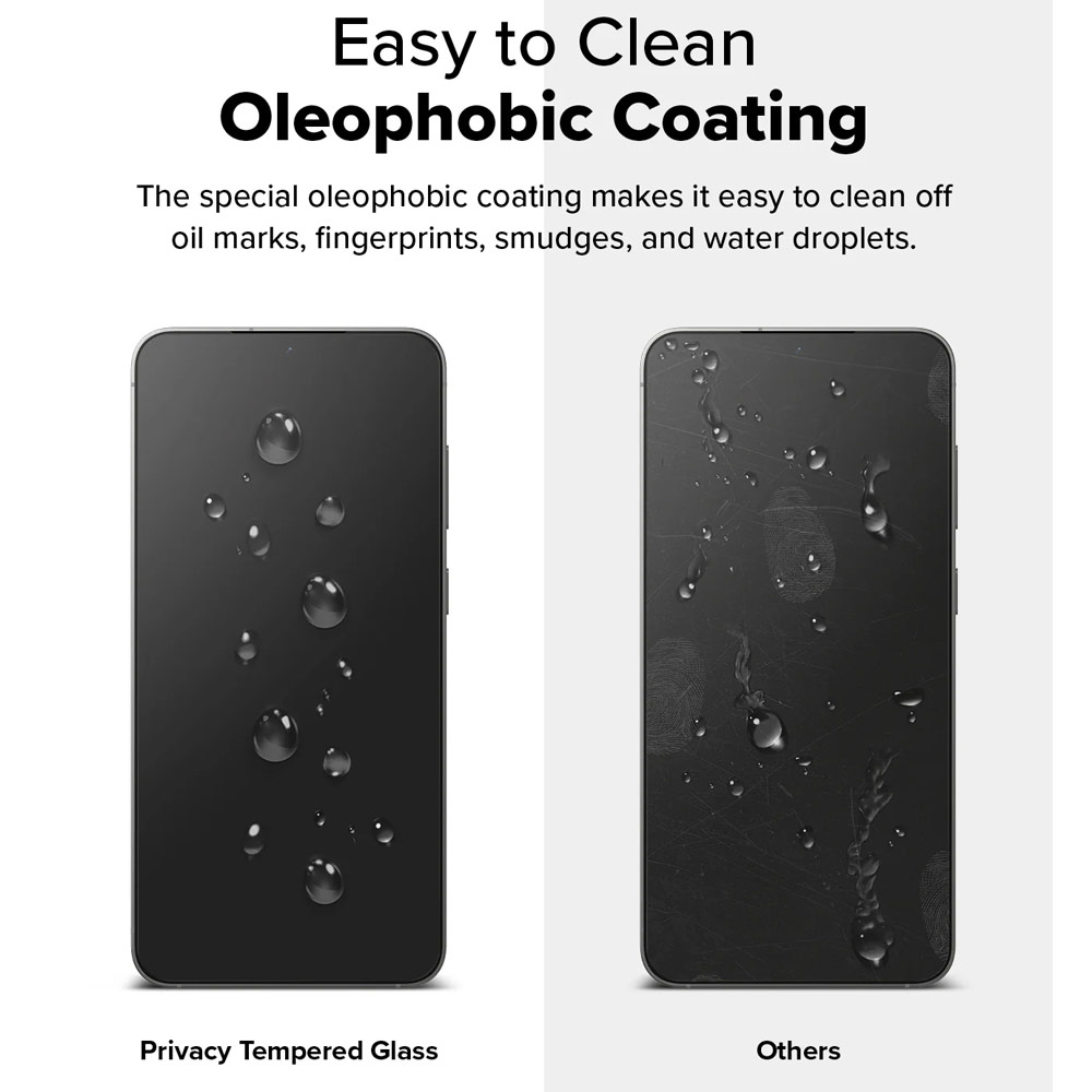 Picture of Samsung Galaxy S25 Plus Screen Protector | Ringke Easy Slide Tempered Glass Screen Protector for Samsung Galaxy S25 Plus(Privacy Anti Peep) 2pcs