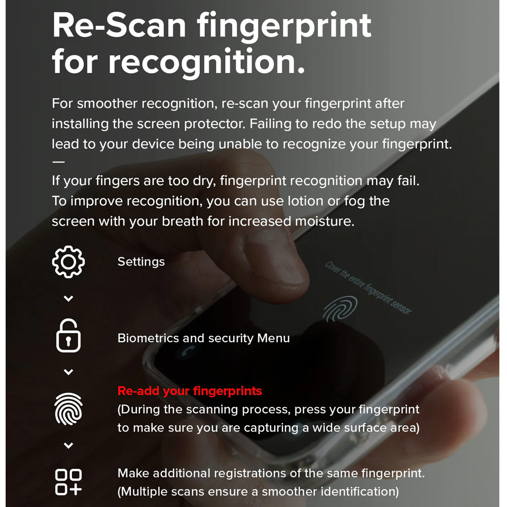 Picture of Samsung Galaxy S25 Plus Screen Protector | Ringke Easy Slide Tempered Glass Screen Protector for Samsung Galaxy S25 Plus(Privacy Anti Peep) 2pcs