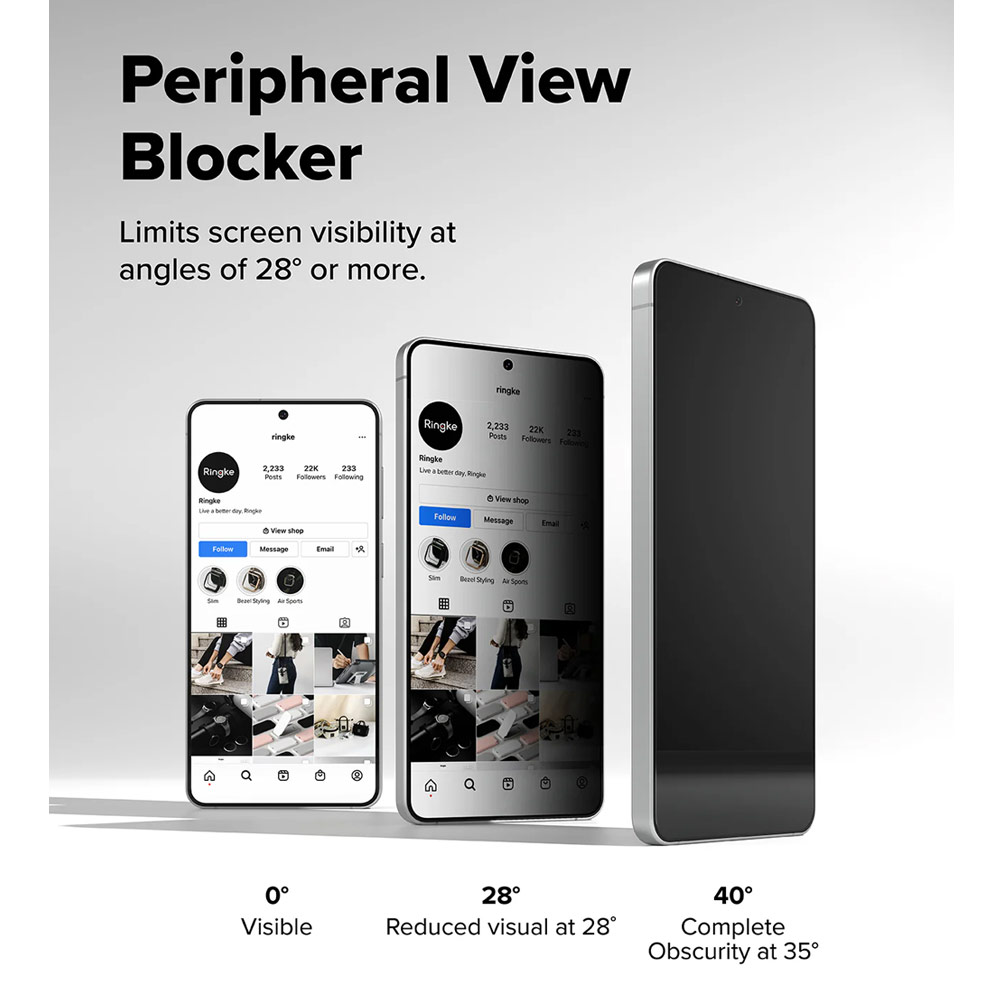 Picture of Samsung Galaxy S26 Screen Protector | Ringke Easy Slide Tempered Glass Screen Protector for Samsung Galaxy S26 (Privacy Anti Peep) 2pcs