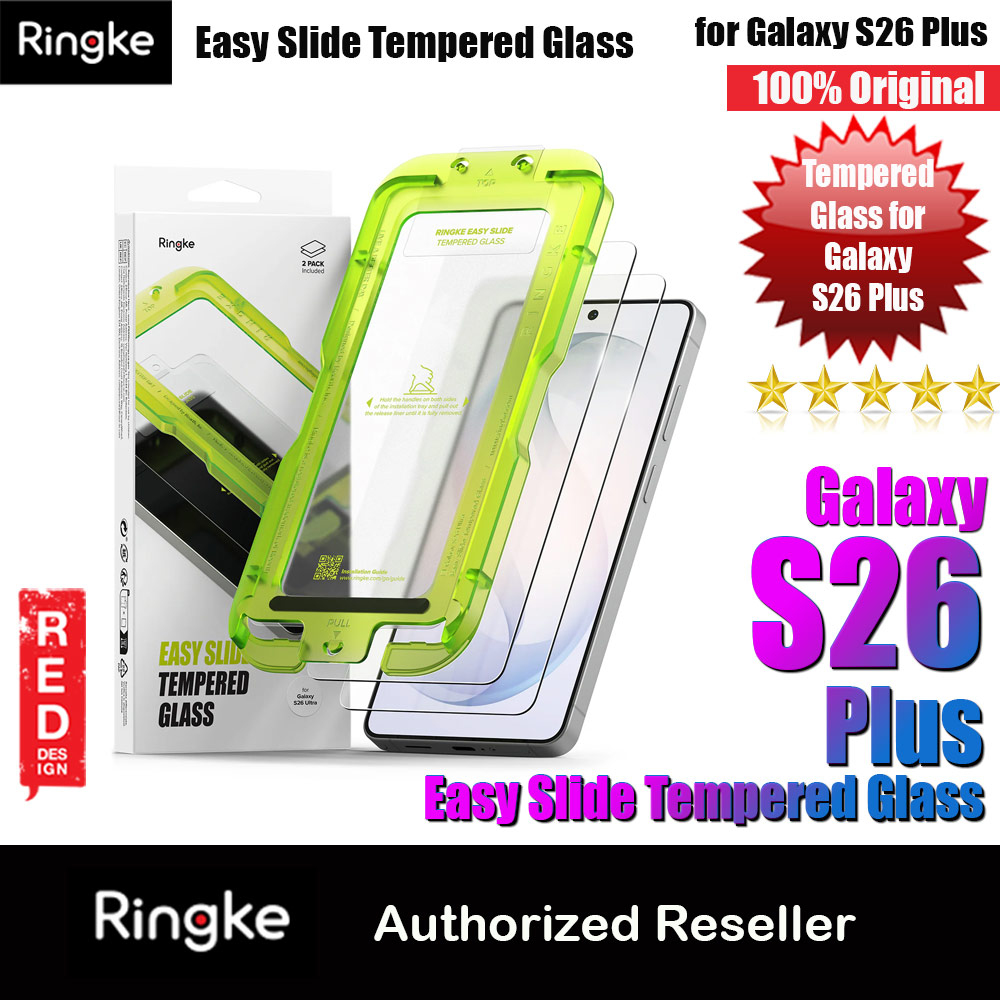 Picture of Ringke Easy Slide Tempered Glass Screen Protector for Samsung Galaxy S26 Plus(Clear) 2pcs Samsung Galaxy S26 Plus- Samsung Galaxy S26 Plus Cases, Samsung Galaxy S26 Plus Covers, iPad Cases and a wide selection of Samsung Galaxy S26 Plus Accessories in Malaysia, Sabah, Sarawak and Singapore 