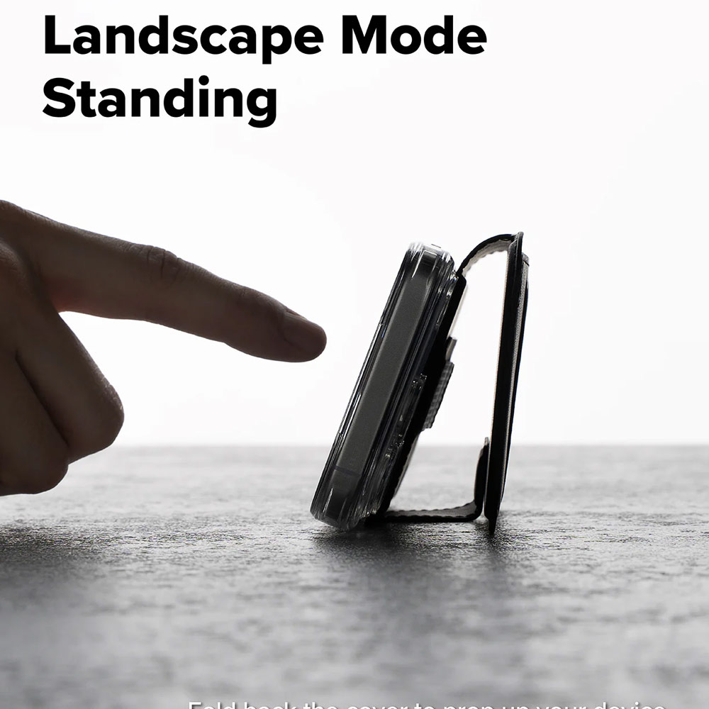 Picture of Apple iPhone 17 Pro Max 6.9  | Ringke Folio Grip Wallet Magnetic Storage capacity of 3 card slots and a large hidden pocket for iPhone 17 Pro Max 6.9 (Black)