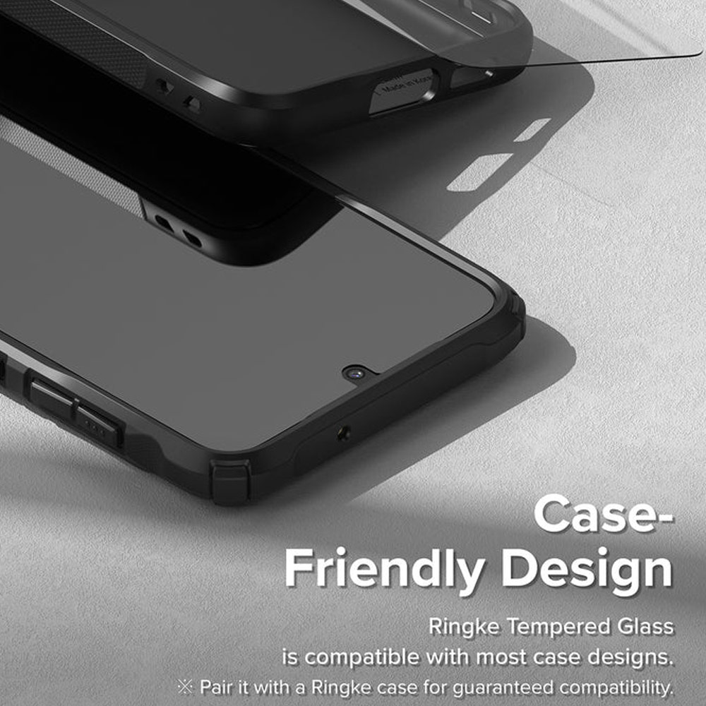 Picture of Samsung Galaxy S23 Plus Screen Protector | Ringke Full Cover Glass Tempered Glass Screen Protector with Installation Jig Tool for Samsung Galaxy S23 Plus (2pcs)