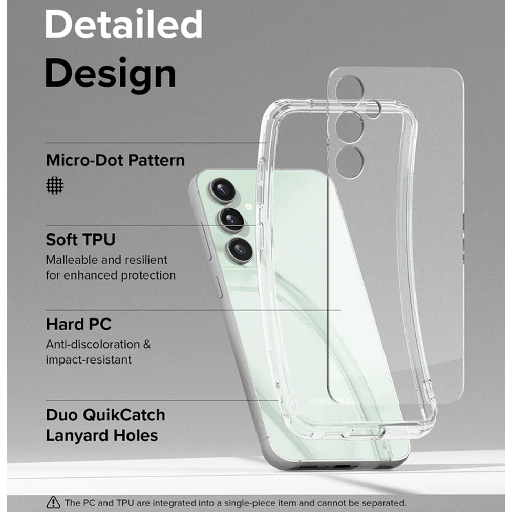 Picture of Samsung Galaxy S23 FE Case | Ringke Fusion Drop Protection Case for Galaxy S23 FE (Clear)