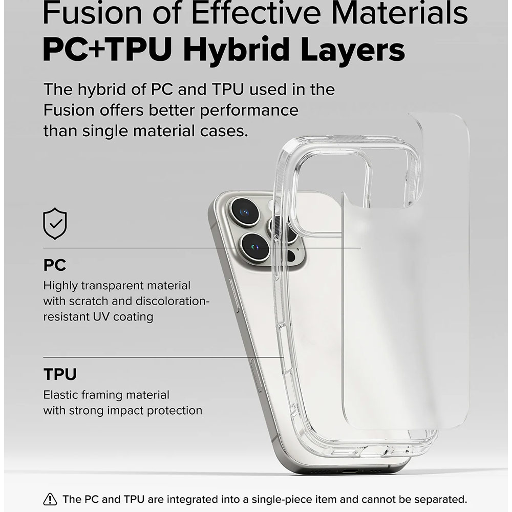 Picture of Apple iPhone 16 Pro Max 6.9 Case | Ringke Fusion Drop Protection Case for Apple iPhone 16 Pro Max 6.9 (Matte)