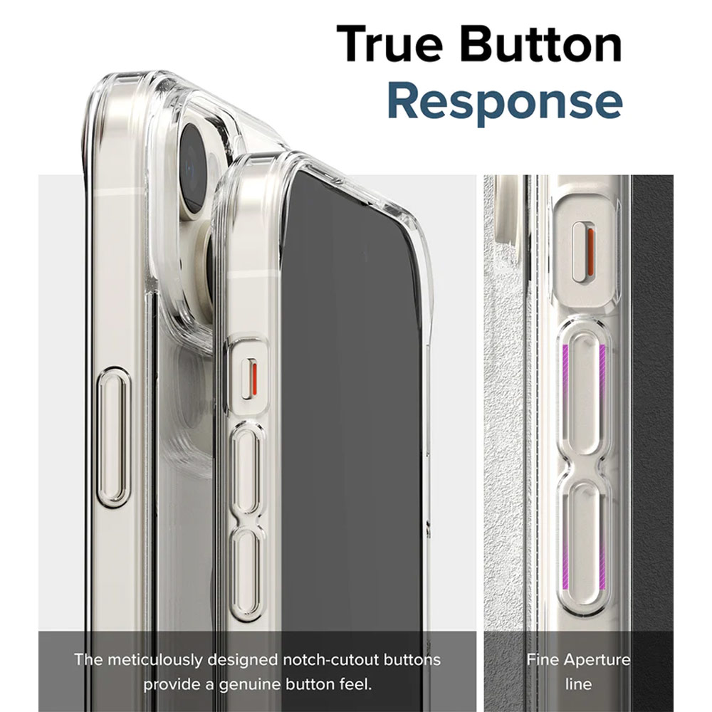 Picture of Apple iPhone 15 Pro Max 6.7 Case | Ringke Fusion Slim Drop Protection Case for Apple iPhone 15 Pro Max 6.7 (Matte Clear)