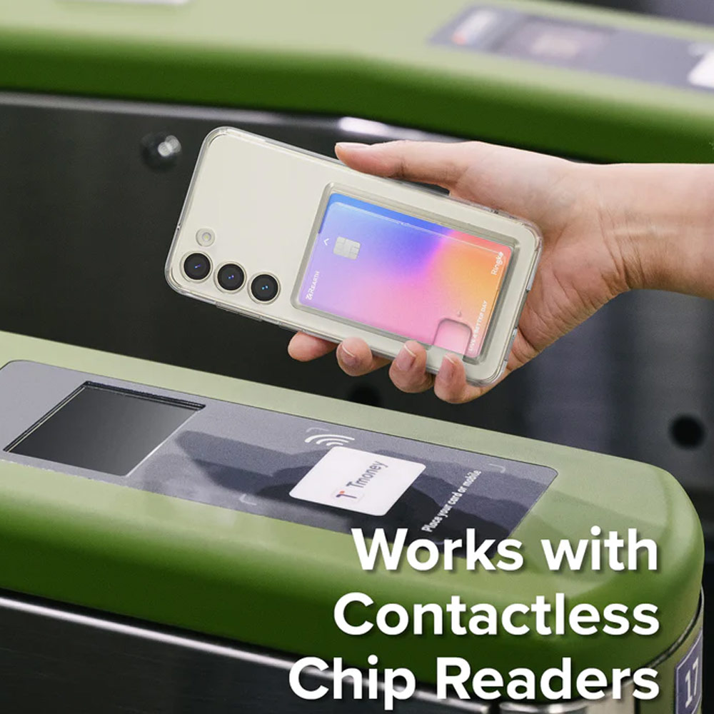 Picture of Samsung Galaxy S23 Plus Case | Ringke Fusion Card Storage Transparent Protection Case for Samsung Galaxy S23 Plus (Clear)