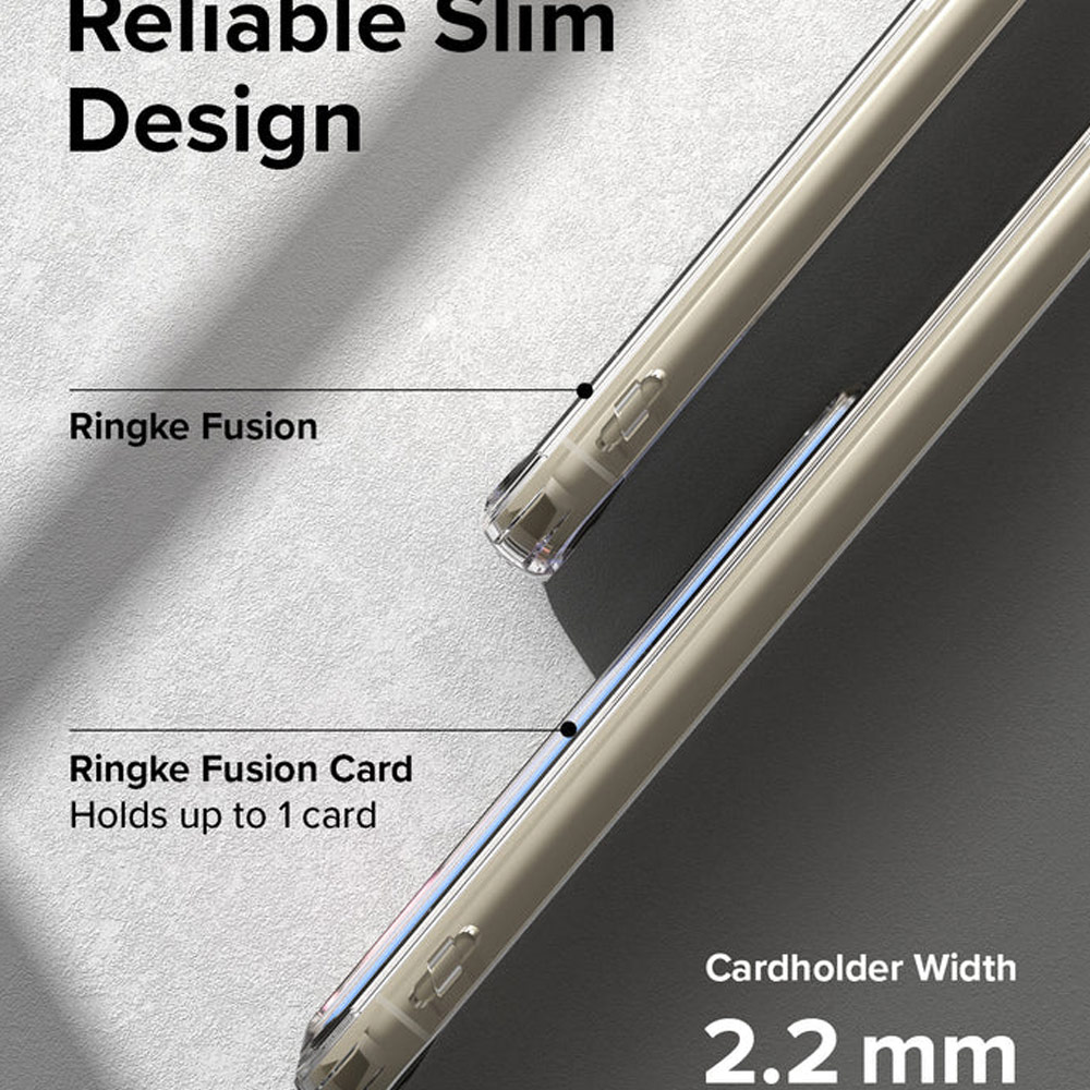 Picture of Samsung Galaxy S23 Plus Case | Ringke Fusion Card Storage Transparent Protection Case for Samsung Galaxy S23 Plus (Clear)