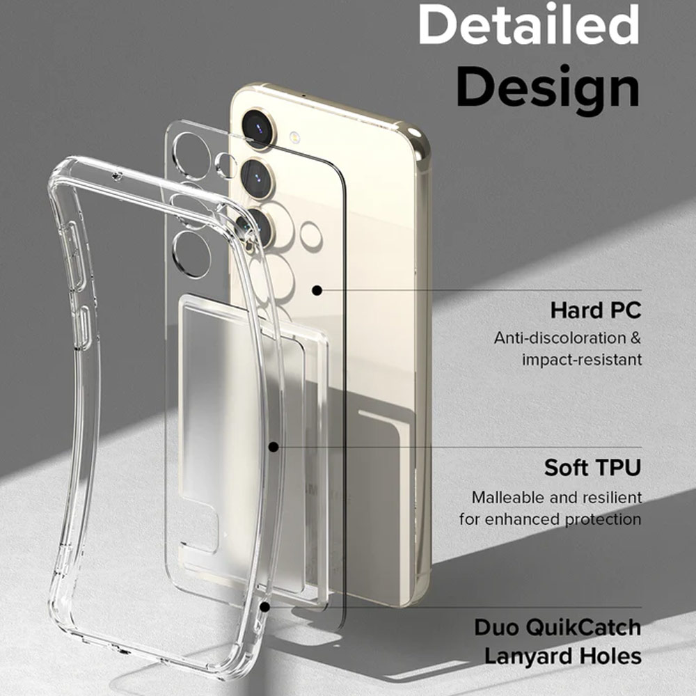Picture of Samsung Galaxy S23 Plus Case | Ringke Fusion Card Storage Transparent Protection Case for Samsung Galaxy S23 Plus (Clear)
