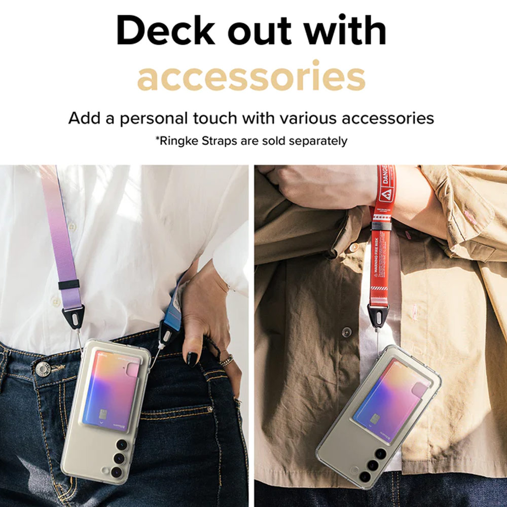 Picture of Samsung Galaxy S23 Plus Case | Ringke Fusion Card Storage Transparent Protection Case for Samsung Galaxy S23 Plus (Clear)