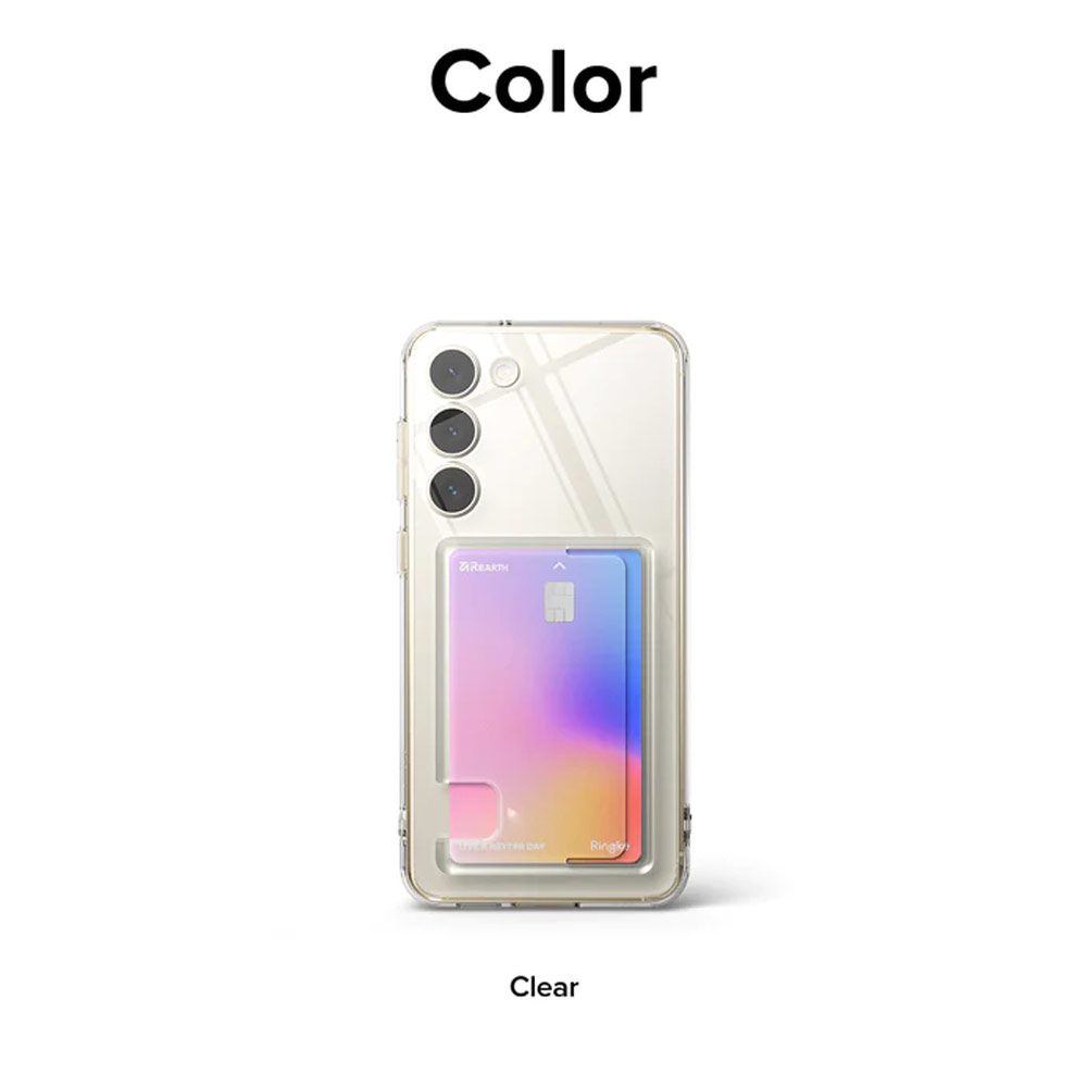 Picture of Samsung Galaxy S23 Plus Case | Ringke Fusion Card Storage Transparent Protection Case for Samsung Galaxy S23 Plus (Clear)