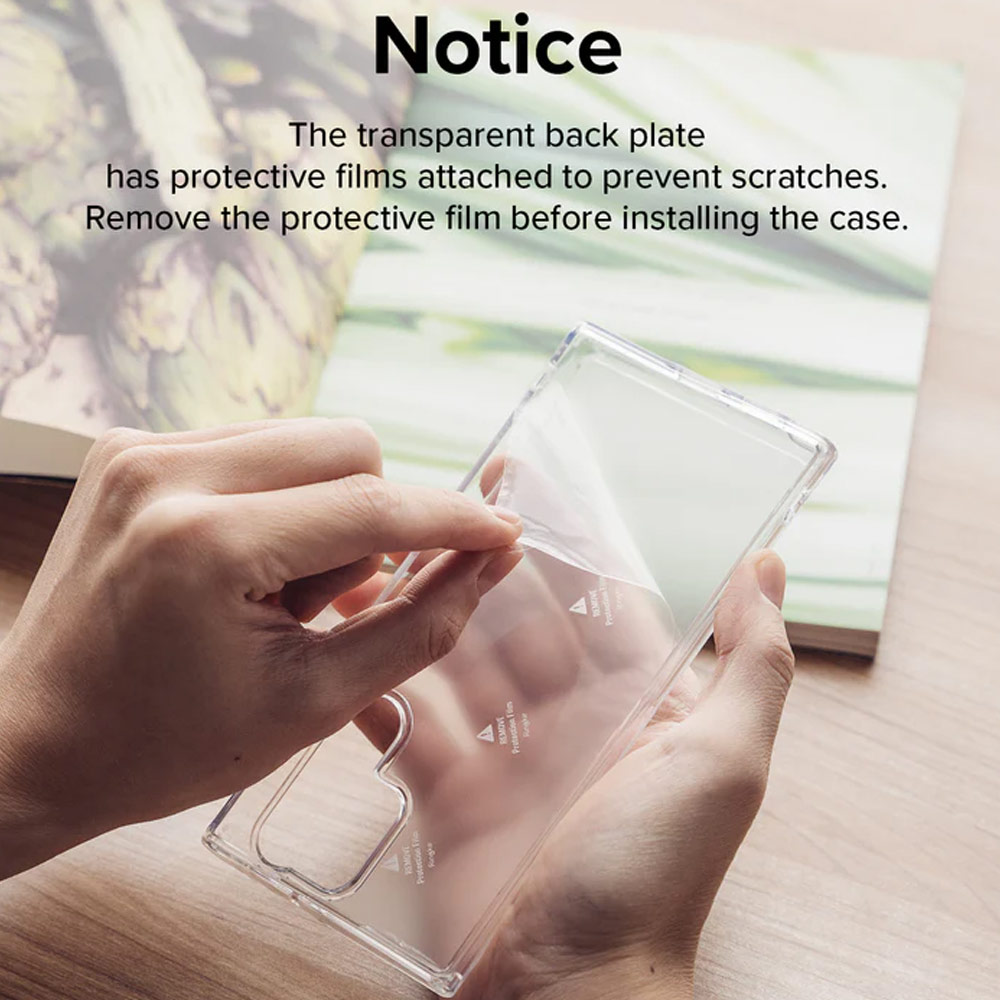 Picture of Samsung Galaxy S23 Plus Case | Ringke Fusion Card Storage Transparent Protection Case for Samsung Galaxy S23 Plus (Clear)