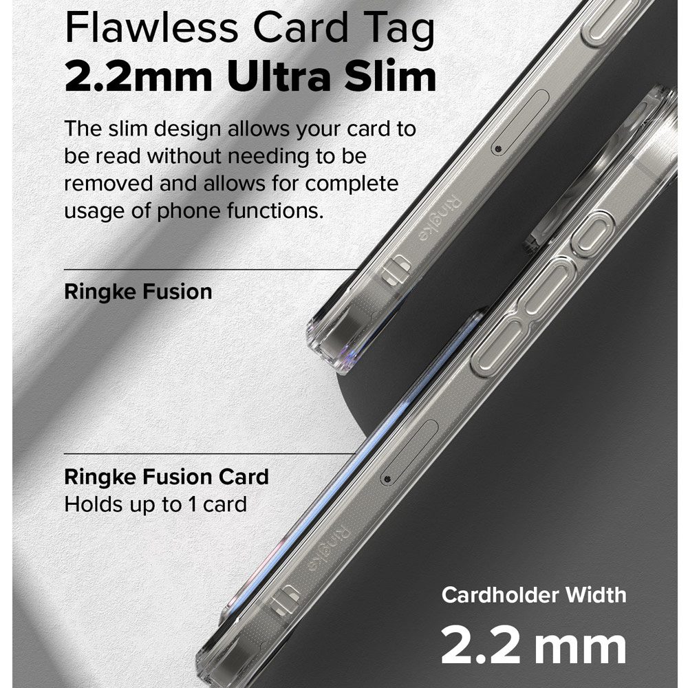 Picture of Apple iPhone 16 Pro Max 6.9 Case | Ringke Fusion Card Drop Protection Case for iPhone 16 Pro Max 6.9 (Clear)
