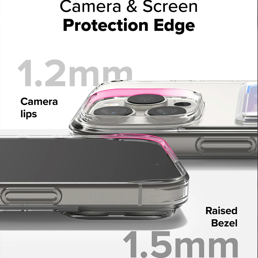 Picture of Apple iPhone 16 Pro Max 6.9 Case | Ringke Fusion Card Drop Protection Case for iPhone 16 Pro Max 6.9 (Clear)