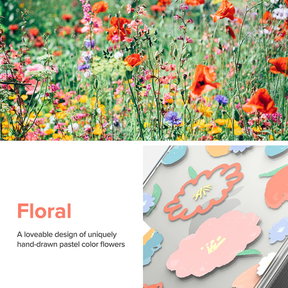 Picture of Apple iPhone 14 Pro 6.1 Case | Ringke Fusion Design Female Modern Women Girl Trendy Design Slim Drop Protection Case for iPhone 14 Pro 6.1 (Floral)