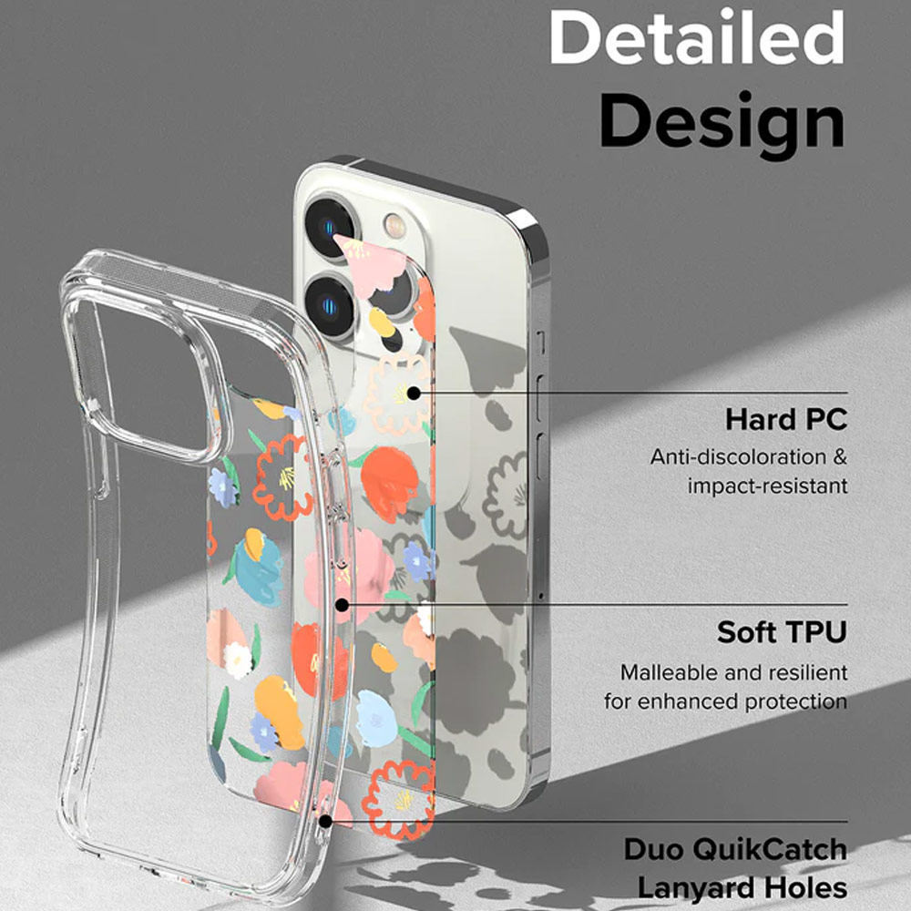 Picture of Apple iPhone 14 Pro 6.1 Case | Ringke Fusion Design Female Modern Women Girl Trendy Design Slim Drop Protection Case for iPhone 14 Pro 6.1 (Seoul)