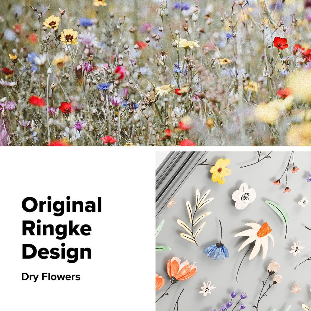 Picture of Samsung Galaxy Z Fold 7 Case | Ringke Fusion Design Protection Case with Strap Hole for Samsung Galaxy Z Fold 7 (Dry Flower)