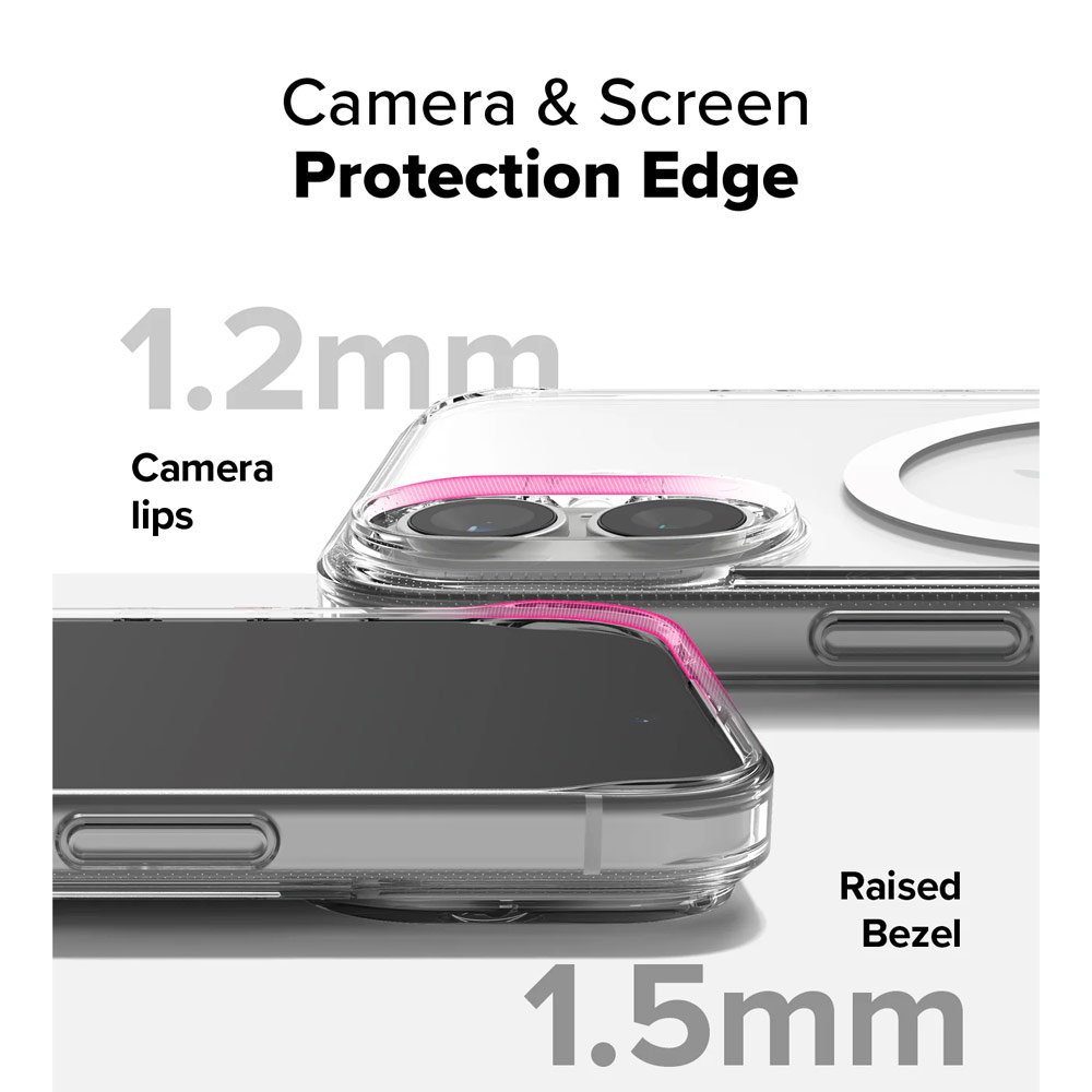 Picture of Apple iPhone 16 6.1 Case | Ringke Fusion Magnetic Slim Drop Protection Case Magsafe Compatible for  iPhone 16 6.1 (Matte)