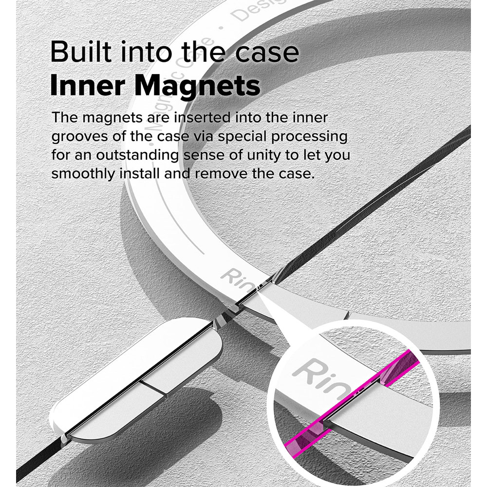 Picture of Apple iPhone 16 6.1 Case | Ringke Fusion Magnetic Slim Drop Protection Case Magsafe Compatible for  iPhone 16 6.1 (Matte)