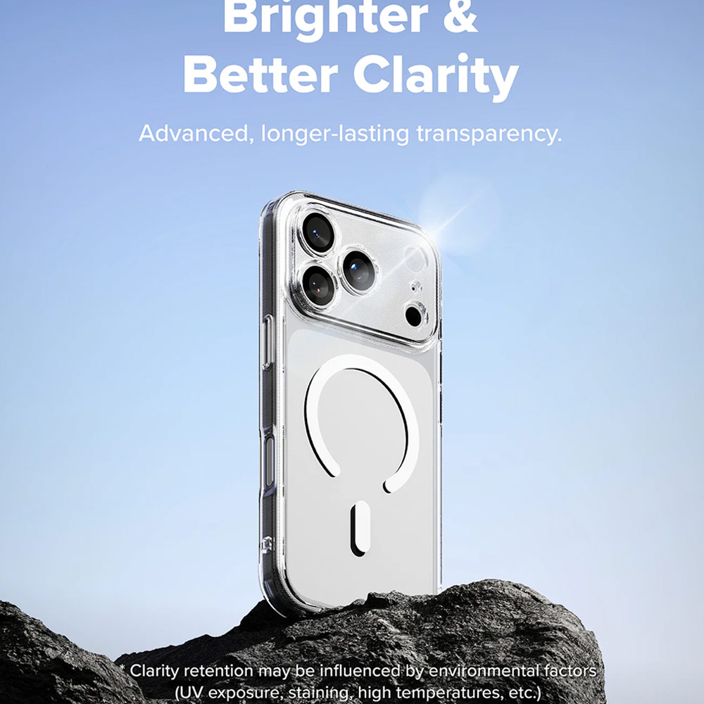 Picture of Apple iPhone 17 Pro 6.3 Case | Ringke Fusion Magnetic Slim Drop Protection Case Magsafe Compatible for  iPhone 17 Pro 6.3 (Clear)