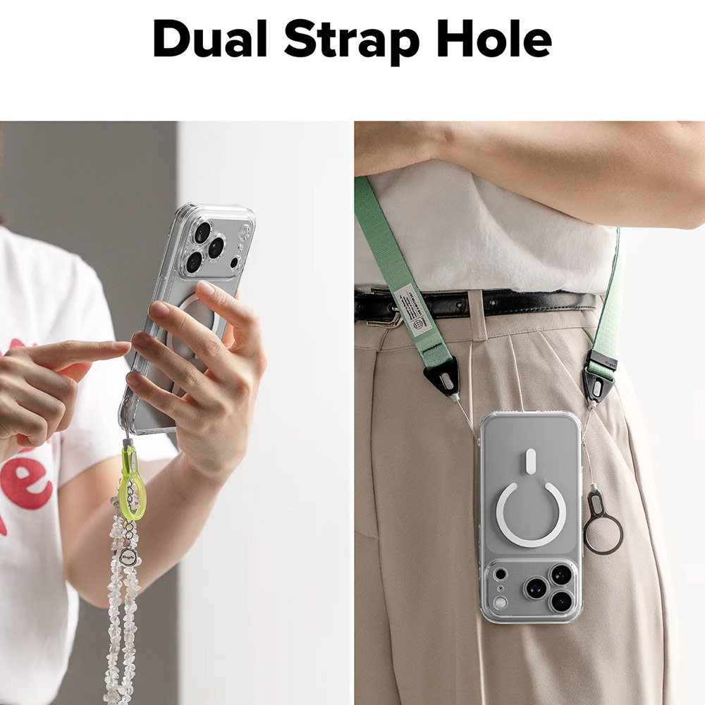 Picture of Apple iPhone 17 Pro 6.3 Case | Ringke Fusion Magnetic Slim Drop Protection Case Magsafe Compatible for  iPhone 17 Pro 6.3 (Clear)