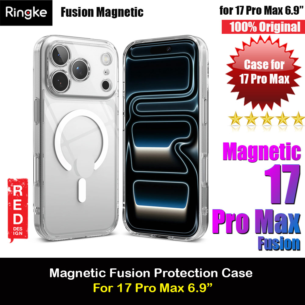 Picture of Ringke Fusion Magnetic Slim Drop Protection Case Magsafe Compatible for  iPhone 17 Pro Max 6.9 (Clear) Apple iPhone 17 Pro Max 6.9- Apple iPhone 17 Pro Max 6.9 Cases, Apple iPhone 17 Pro Max 6.9 Covers, iPad Cases and a wide selection of Apple iPhone 17 Pro Max 6.9 Accessories in Malaysia, Sabah, Sarawak and Singapore 