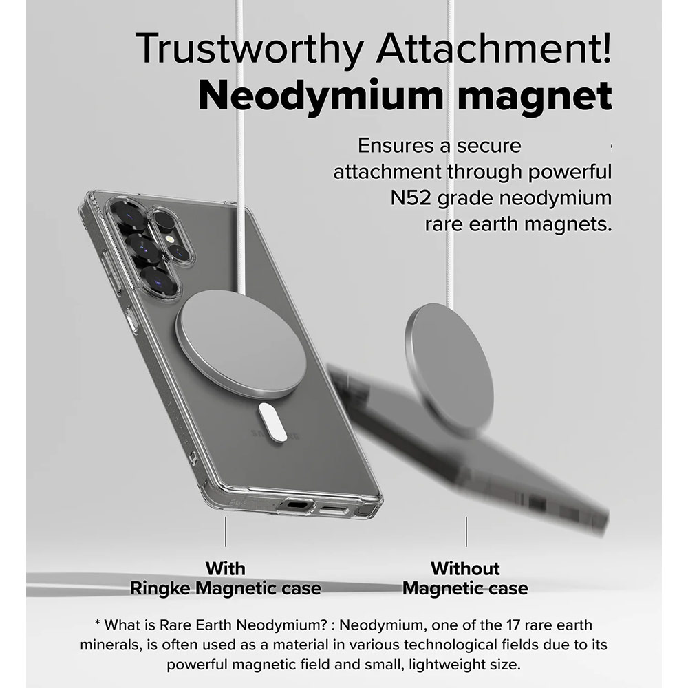 Picture of Samsung Galaxy S25 Ultra Case | Ringke Fusion Magnetic Transparent Protection Case for Samsung Galaxy S25 Ultra (Matte)