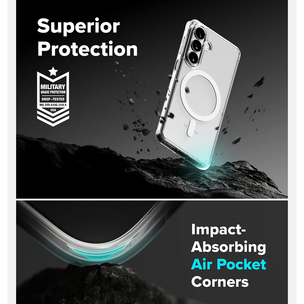 Picture of Samsung Galaxy S26 Case | Ringke Fusion Magnetic Transparent Protection Case for Samsung Galaxy S26 (Clear)