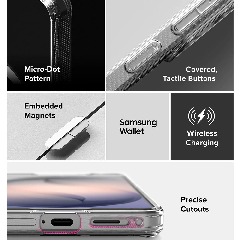 Picture of Samsung Galaxy S26 Case | Ringke Fusion Magnetic Transparent Protection Case for Samsung Galaxy S26 (Clear)