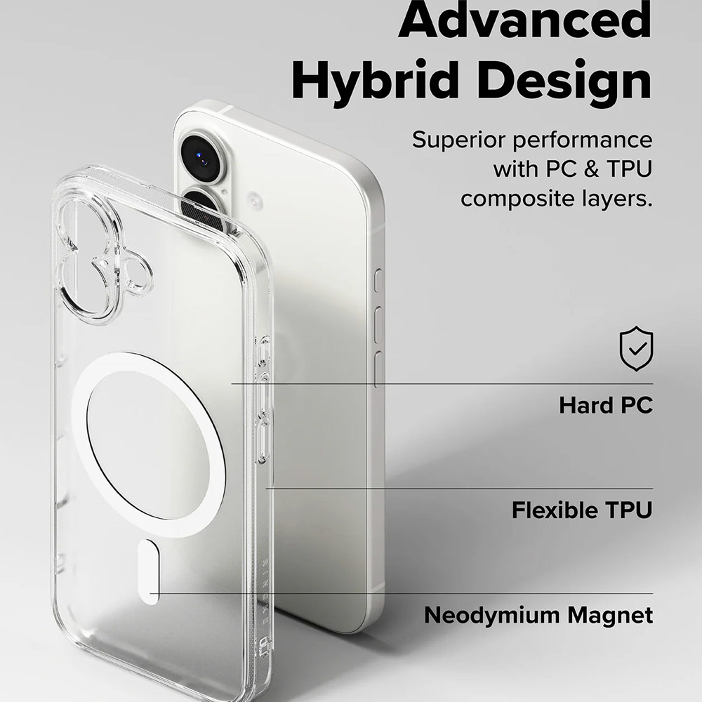 Picture of Apple iPhone 17 6.3 Case | Ringke Fusion Magnetic Slim Drop Protection Case Magsafe Compatible for  iPhone 17 6.3 (Matte)