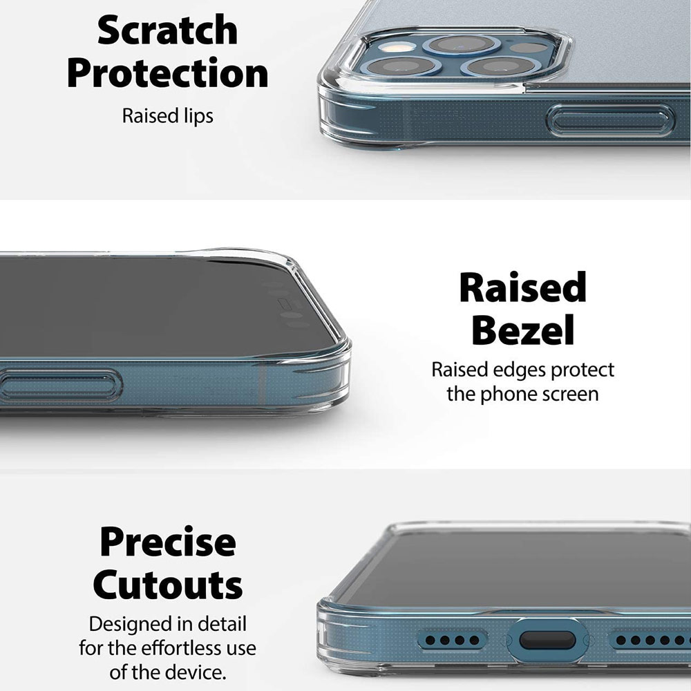 Picture of Apple iPhone 12 6.1 Case | Ringke Fusion Matte Protection Case for Apple iPhone 12 iPhone 12 Pro 6.1 (Matte Clear)