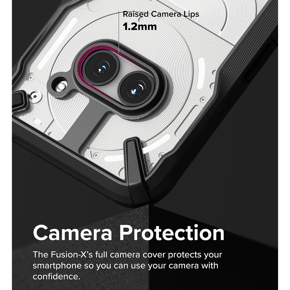 Picture of Nothing Phone 2a Case | Ringke Fusion X Hybrid Drop Protection Case for Nothing Phone 2a (Black)