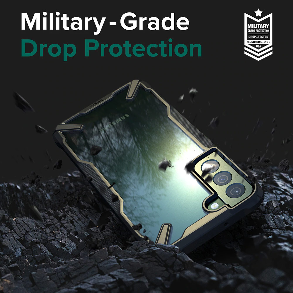 Picture of Samsung Galaxy S22 Plus 6.6 Case | Ringke Fusion X Protection Case for Samsung Galaxy S22 Plus 6.6 (Camo Black)