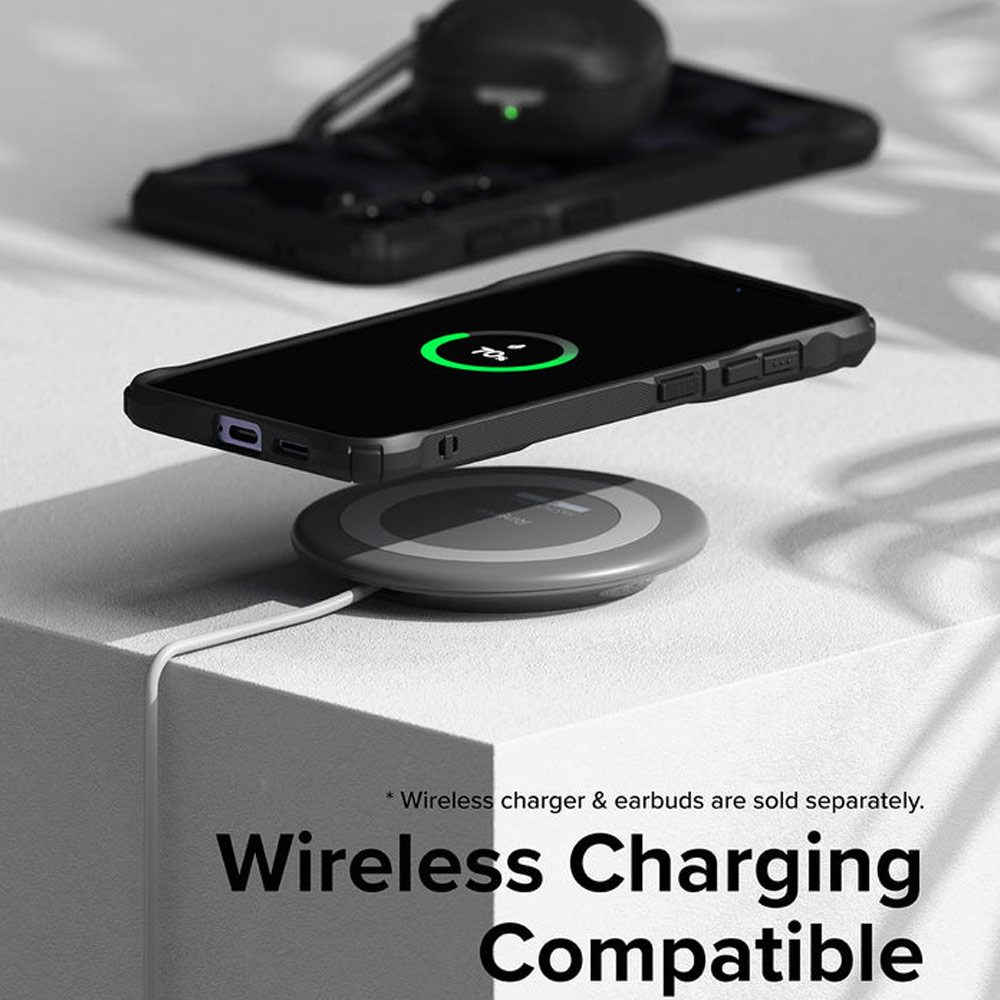 Picture of Samsung Galaxy S24 Case | Ringke Fusion X Drop Protection Case for Samsung Galaxy S24 (Camo Black)