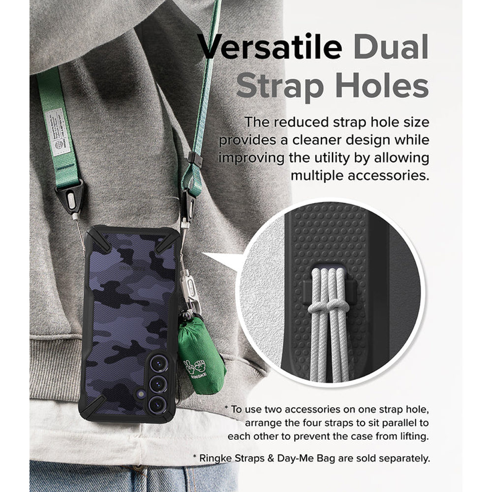 Picture of Samsung Galaxy S24 Case | Ringke Fusion X Drop Protection Case for Samsung Galaxy S24 (Camo Black)