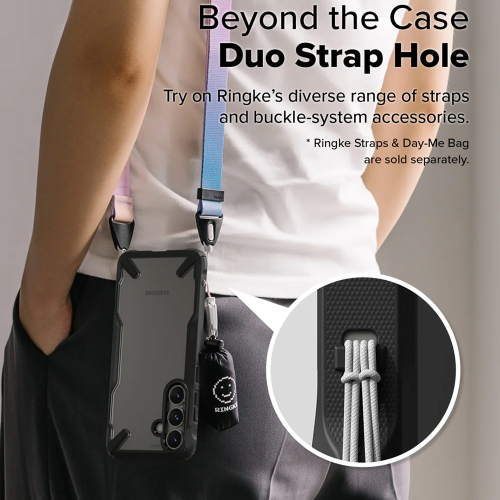 Picture of Samsung Galaxy S25 Plus Case | Ringke Fusion X Transparent Protection Case for Samsung Galaxy S25 Plus (Black)