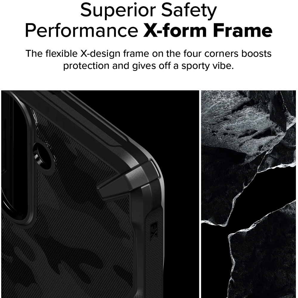 Picture of Samsung Galaxy S25 Plus Case | Ringke Fusion X Transparent Protection Case for Samsung Galaxy S25 Plus (Camo Black)