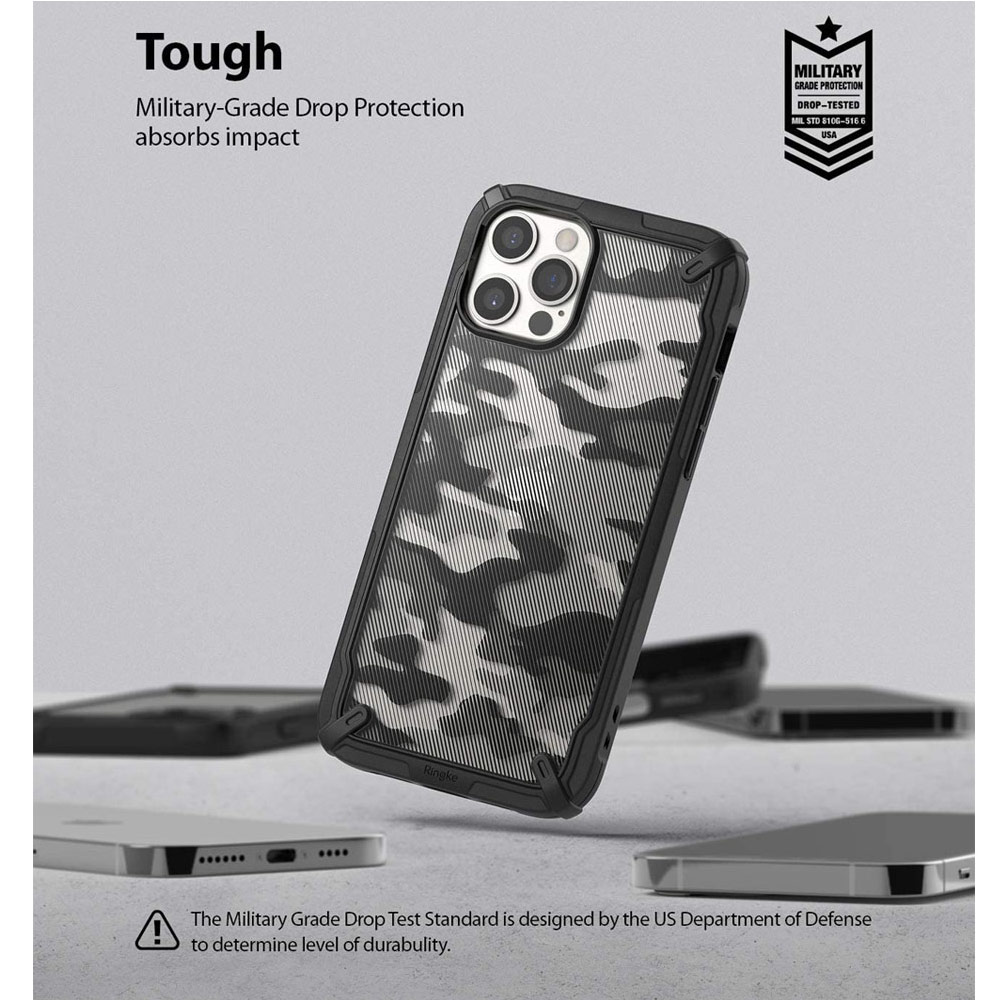 Picture of Apple iPhone 12 6.1 Case | Ringke Fusion-X Protection Case for Apple iPhone 12 iPhone 12 Pro 6.1 (Black)