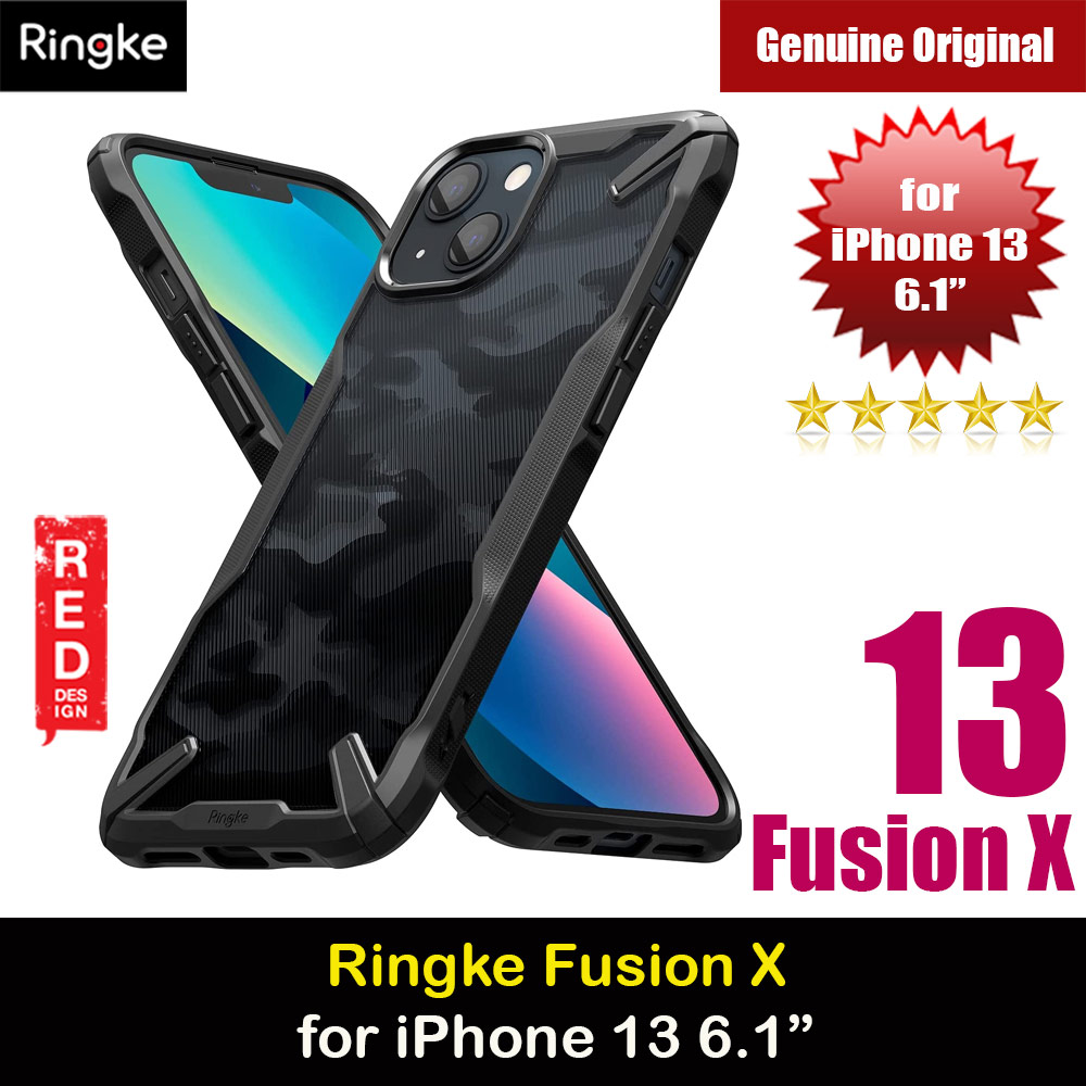 Picture of Ringke Fusion X Protection Case for Apple iPhone 13 6.1 (Camo Black) Apple iPhone 13 6.1- Apple iPhone 13 6.1 Cases, Apple iPhone 13 6.1 Covers, iPad Cases and a wide selection of Apple iPhone 13 6.1 Accessories in Malaysia, Sabah, Sarawak and Singapore 