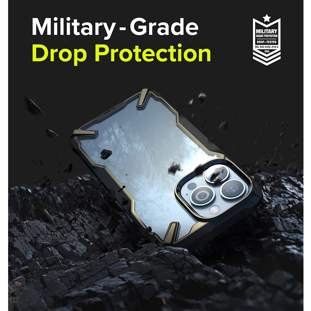 Picture of Apple iPhone 13 Pro 6.1 Case | Ringke Fusion X Protection Case for Apple iPhone 13 Pro 6.1 (Black)