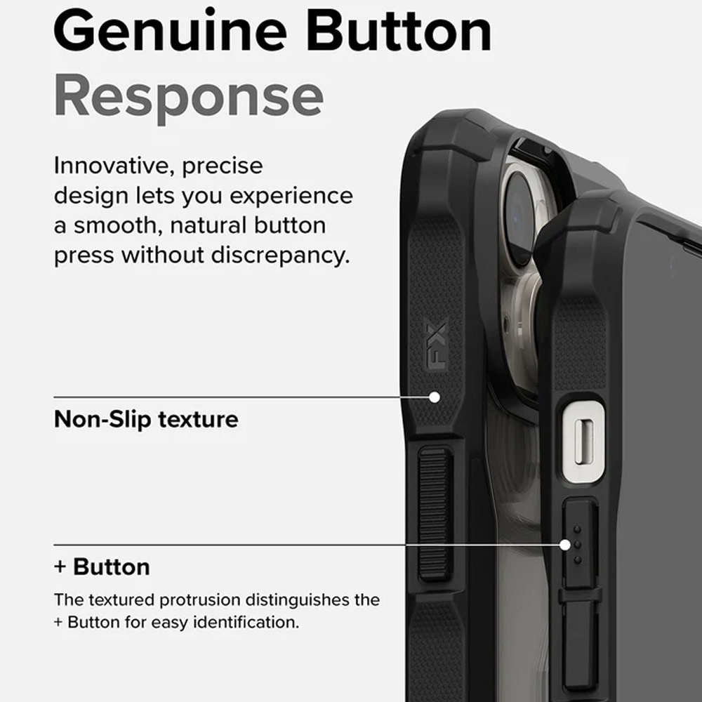 Picture of Apple iPhone 14 6.1 Case | Ringke Fusion X Hybrid PC and TPU Frame Drop Protection Case for Apple iPhone 14 6.1 (Black)