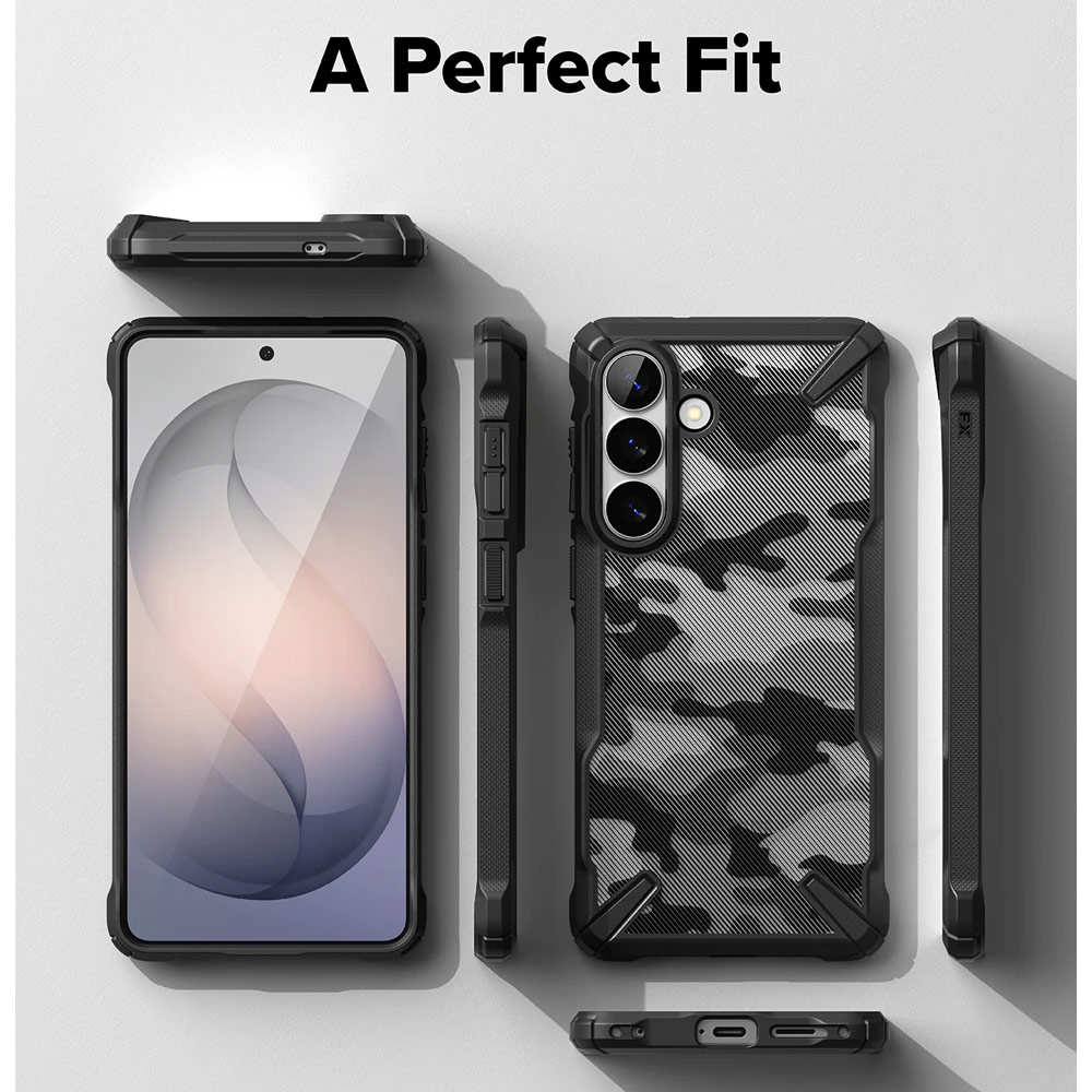 Picture of Samsung Galaxy S26 Case | Ringke Fusion X Rugged Heavy Duty Protection Case for Samsung Galaxy S26 (Camo Black)