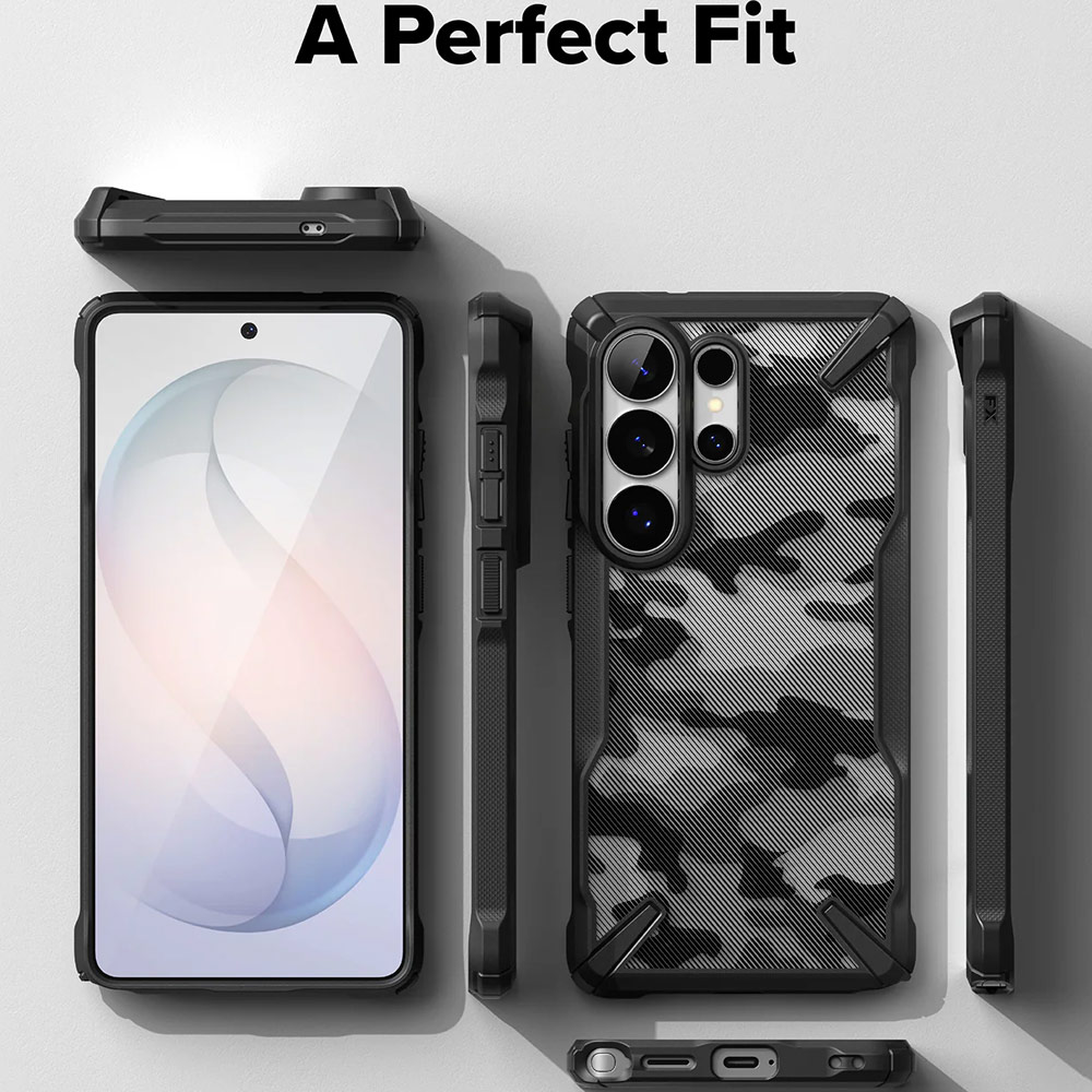 Picture of Samsung Galaxy S26 Ultra Case | Ringke Fusion X Rugged Heavy Duty Protection Case for Samsung Galaxy S26 Ultra (Camo Black)