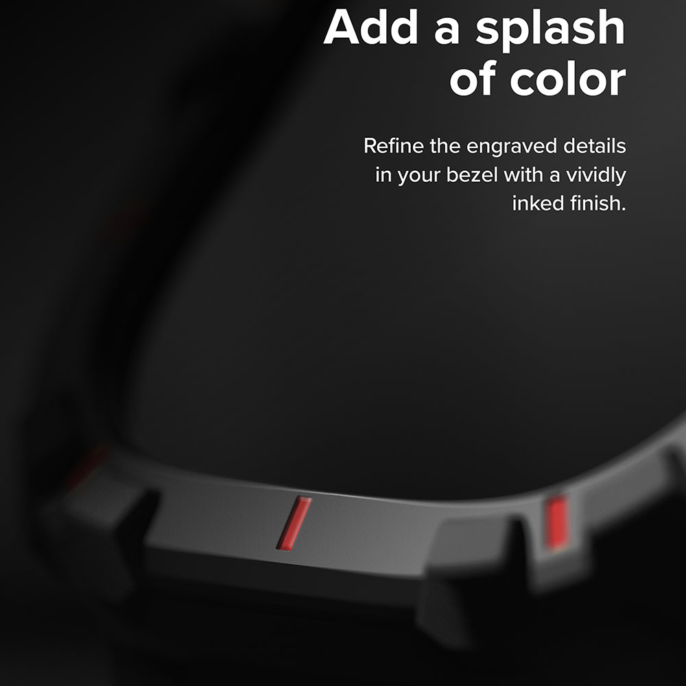 Picture of Apple Watch 49mm	Ultra 3 Case | Ringke Fusion X Guard Protection Case Strap Band for Apple Watch Ultra 49mm (Black Red Index)