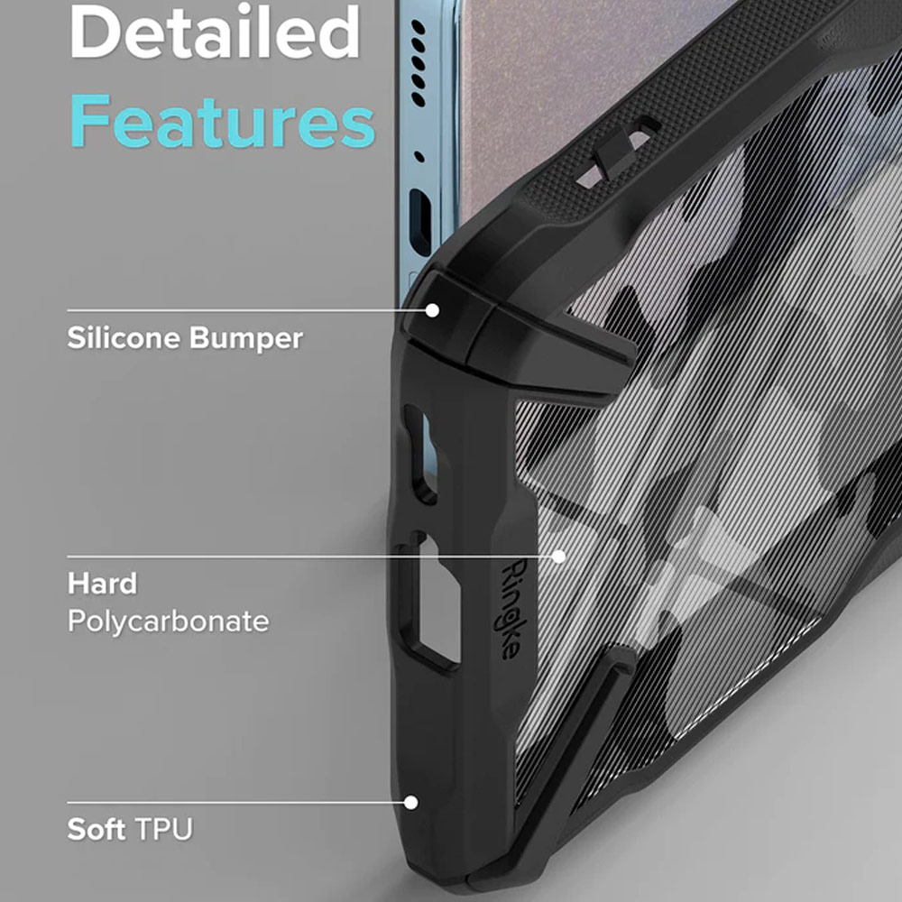 Picture of Xiaomi Redmi Note 11 Pro / 11 Pro Plus 5G Case | Ringke Fusion X Plus Drop Protection Case for Xiaomi Redmi Note 11 Pro Plus 5G Case (Camo)