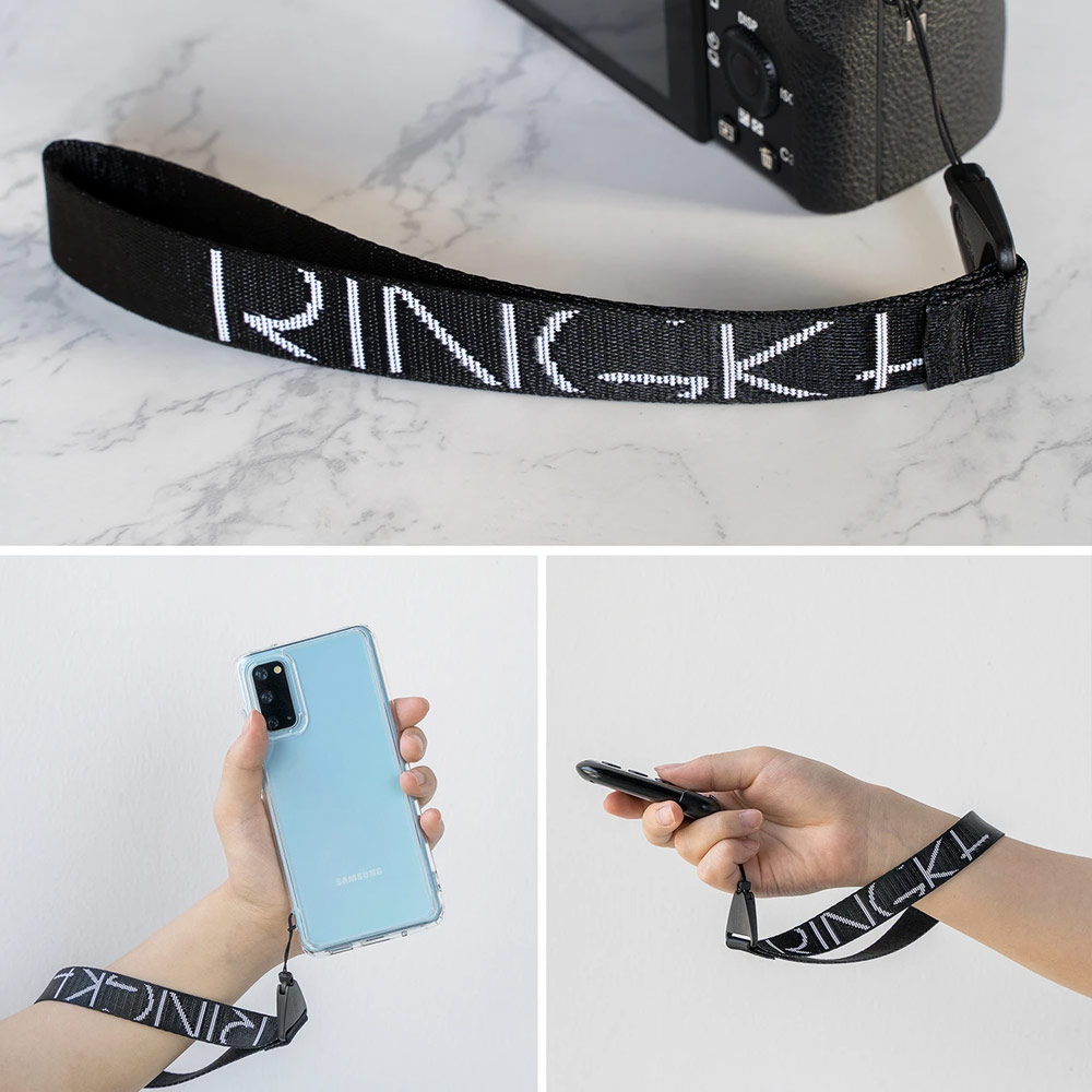 Picture of Ringke Hand Strap Smartphone Case Strap Camera Strap Key Ring Strap Airpods Pro Strap (Lettering Black)
