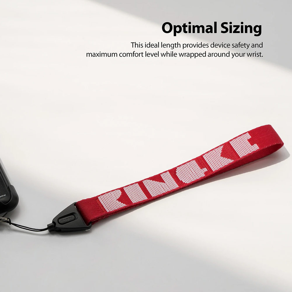 Picture of Ringke Hand Strap Smartphone Case Strap Camera Strap Key Ring Strap Airpods Pro Strap (Lettering Red)