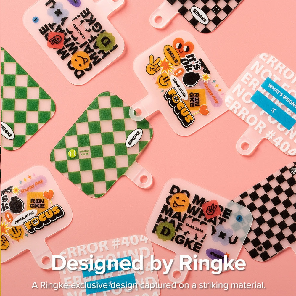 Picture of Ringke Shoulder Strap Design Holder Link Rope for Phone case (Blue Label Design Pink Rope)