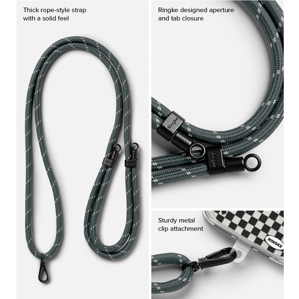 Picture of Ringke Shoulder Strap Design Holder Link Rope for Phone case (Blue Label Design Pink Rope)