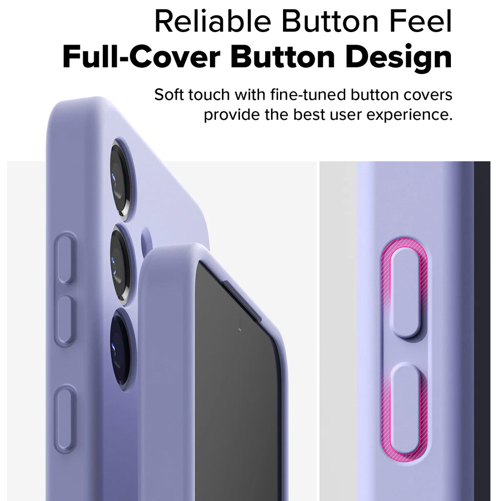 Picture of Samsung Galaxy S25 Plus Case | Ringke Soft Liquid Silicone Case with Magnetic Ring Protection Case for Samsung Galaxy S25 Plus (Lavender)
