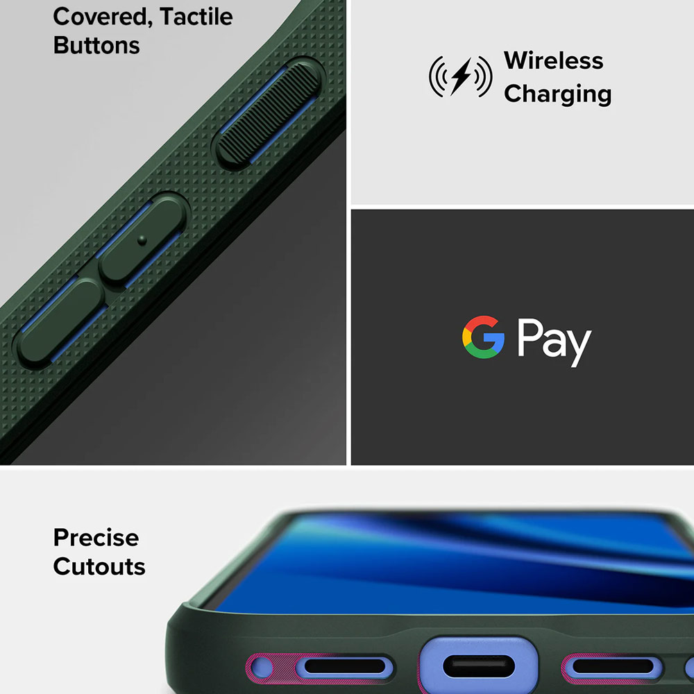 Picture of Google Pixel 10a Case | Ringke Onyx Slim TPU Protection Case for Google Pixel 10a (Dark Green)